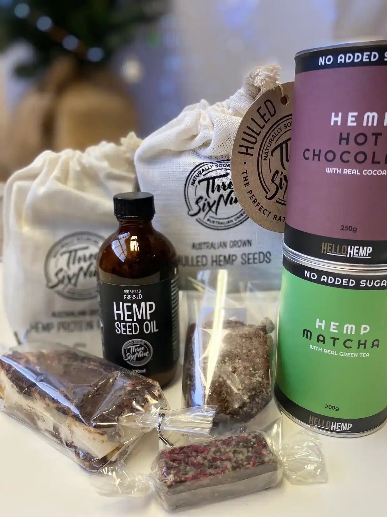 Hemp-based food products.