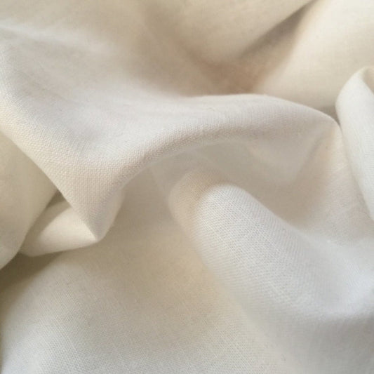 Capri Hemp Weave  Fabric - Snow color